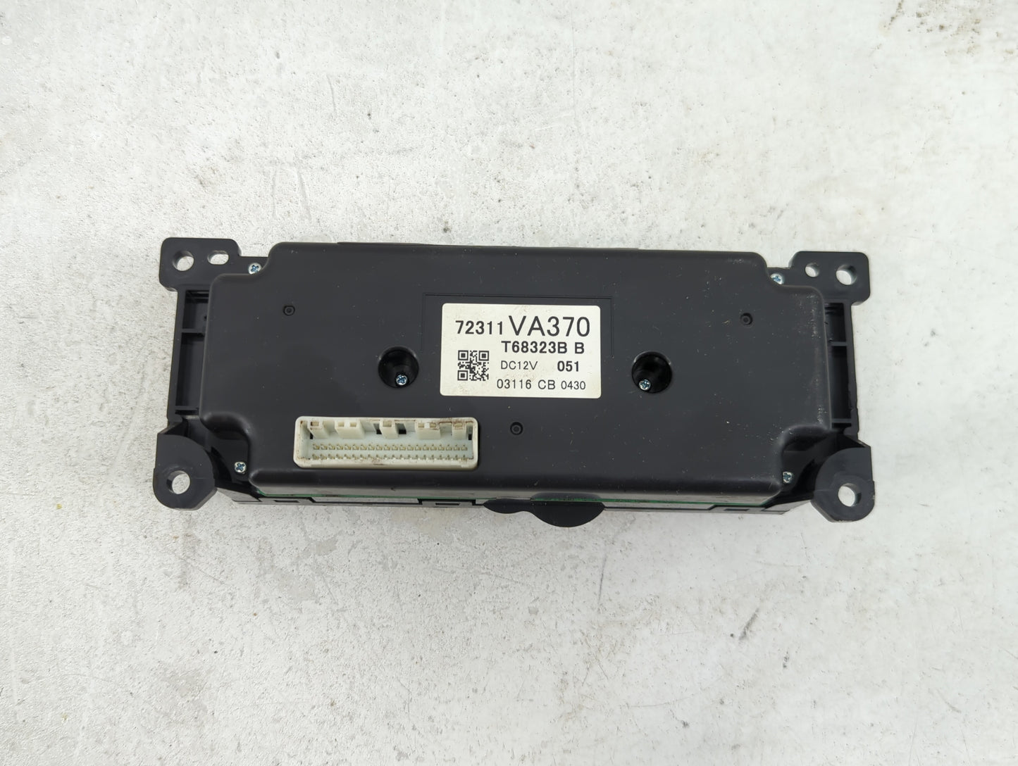 2018-2021 Subaru Wrx Climate Control Module Temperature AC/Heater Replacement P/N:72311VA370 T68323B Fits Fits 2018 2019 202