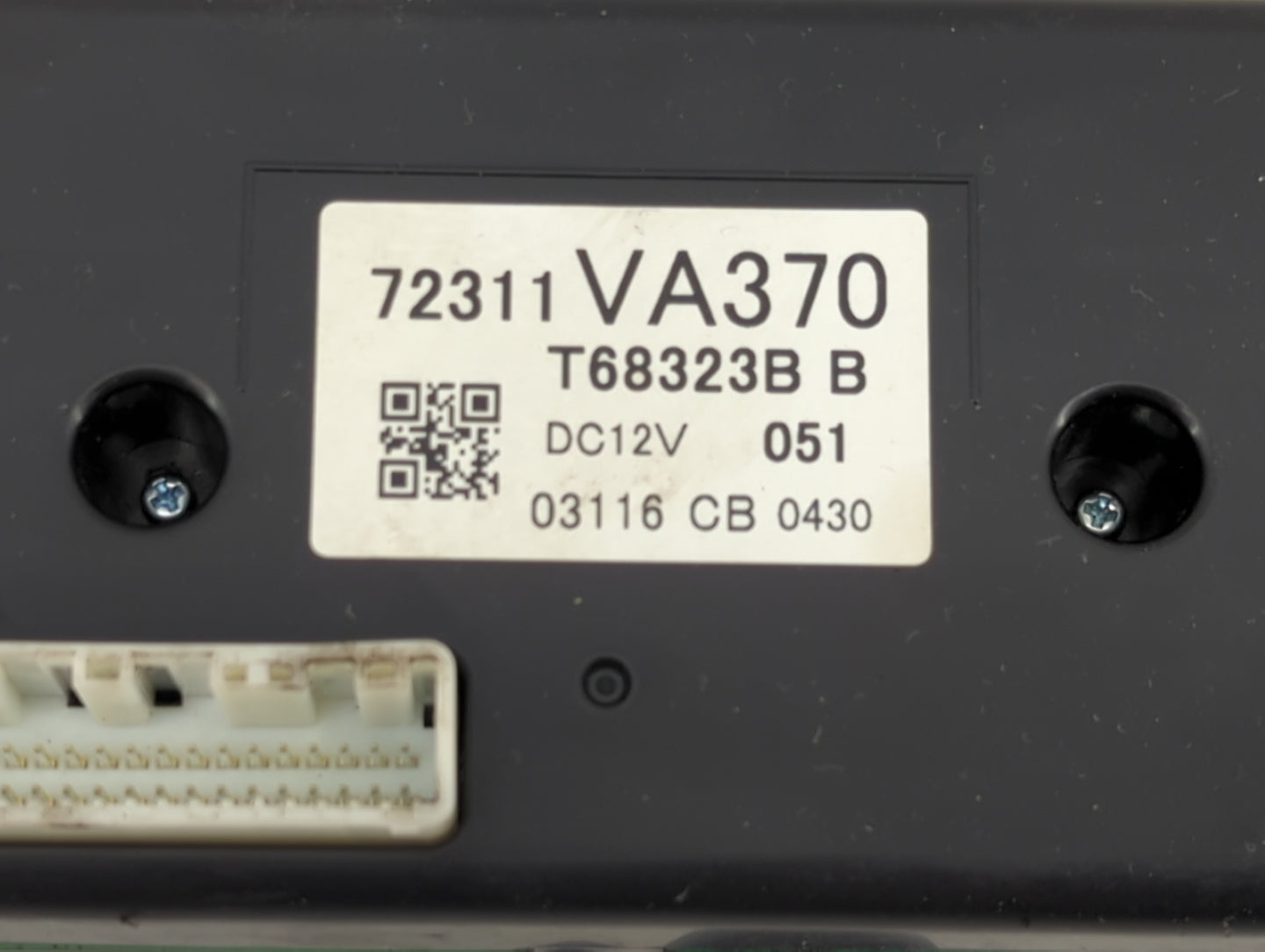 2018-2021 Subaru Wrx Climate Control Module Temperature AC/Heater Replacement P/N:72311VA370 T68323B Fits Fits 2018 2019 202