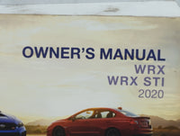 2020 Subaru Wrx Owners Manual Book Guide P/N:A1747BE-B OEM Used Auto Parts - Oemusedautoparts1.com