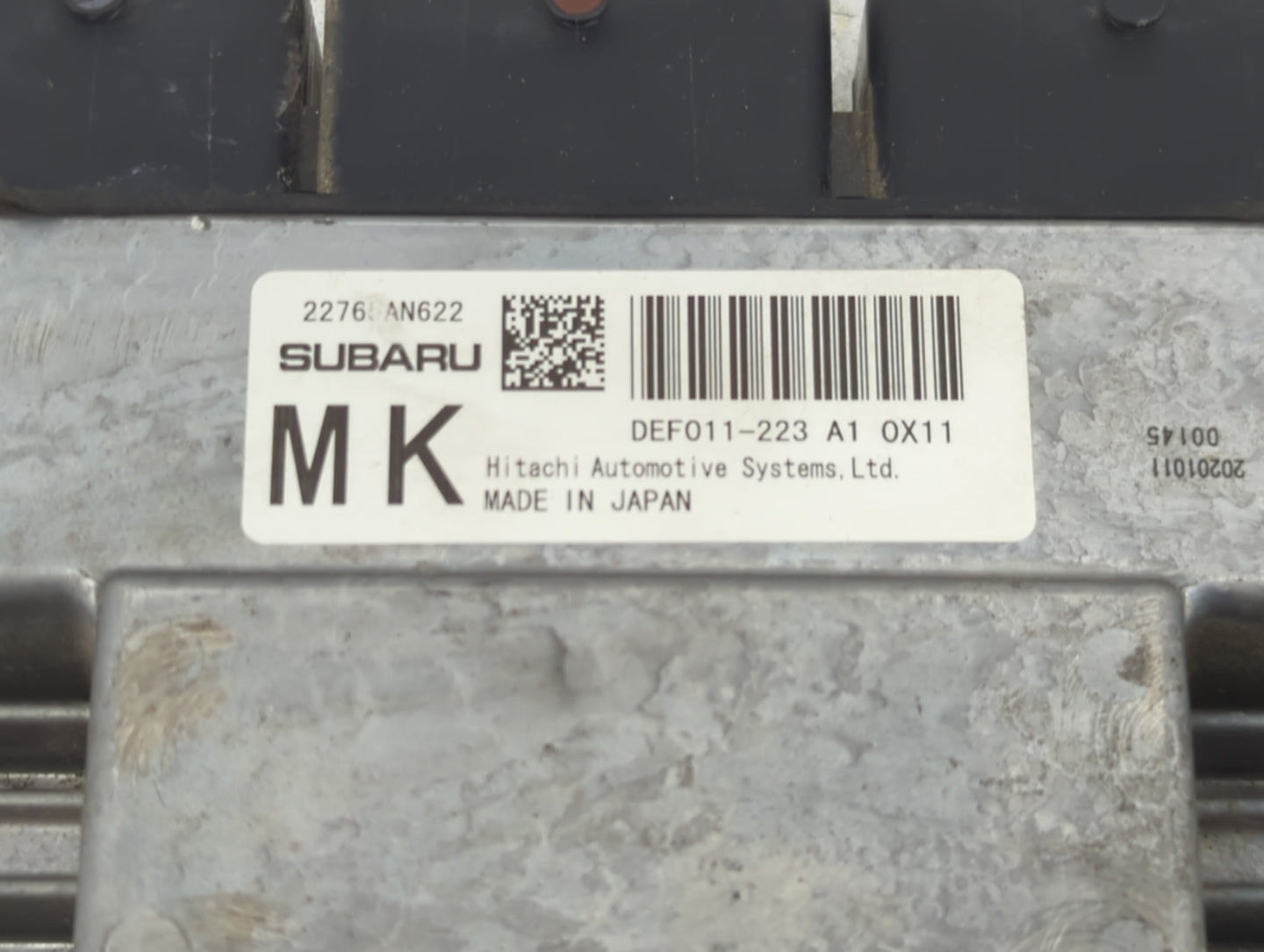 2020 Subaru Wrx PCM Engine Control Computer ECU ECM PCU OEM P/N:22765AN622 DEF011-223 A1 0X11 Fits OEM Used Auto Parts - Oem