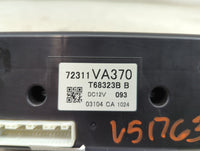 2018-2021 Subaru Wrx Climate Control Module Temperature AC/Heater Replacement P/N:72311VA370 T68323B Fits Fits 2018 2019 202
