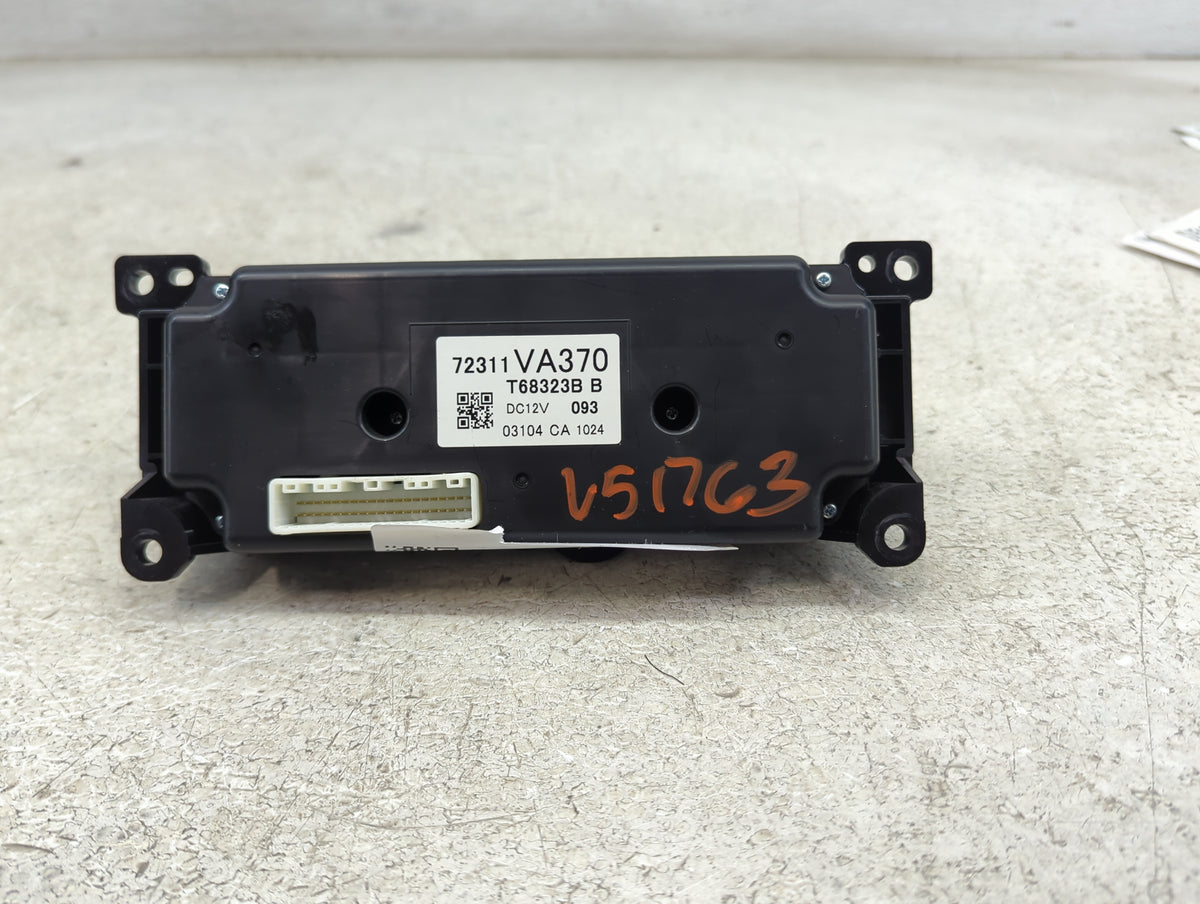 2018-2021 Subaru Wrx Climate Control Module Temperature AC/Heater Replacement P/N:72311VA370 T68323B Fits Fits 2018 2019 202