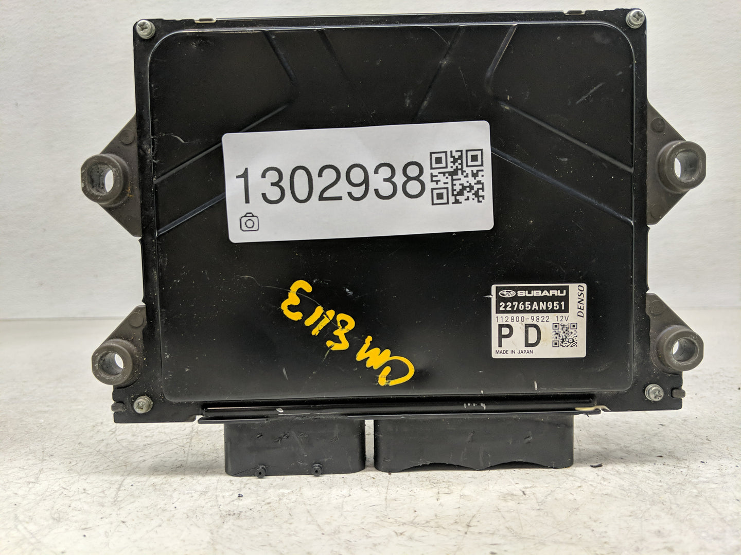 2020 Subaru Xv PCM Engine Control Computer ECU ECM PCU OEM P/N:22765AN951 112800-9822 Fits OEM Used Auto Parts - Oemusedauto