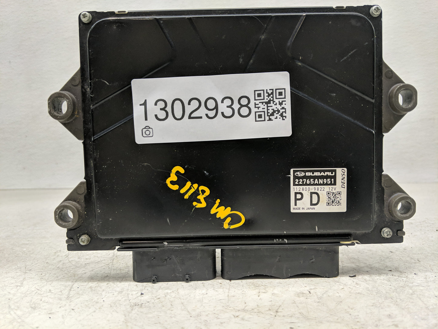 2020 Subaru Xv PCM Engine Control Computer ECU ECM PCU OEM P/N:22765AN951 112800-9822 Fits OEM Used Auto Parts - Oemusedauto