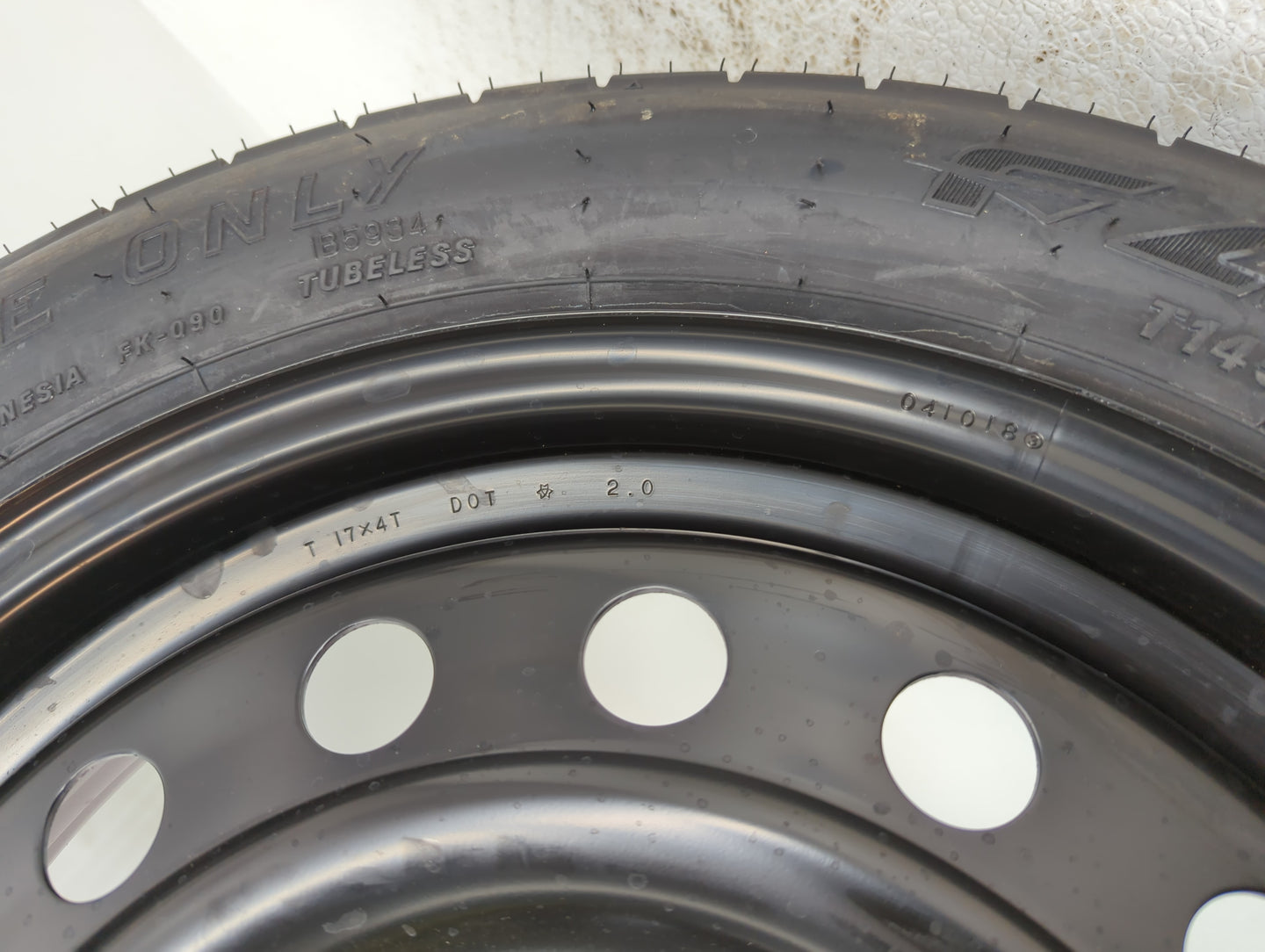 2020 Subaru Xv Crosstrek Spare Donut Tire Wheel Rim Oem - Oemusedautoparts1.com