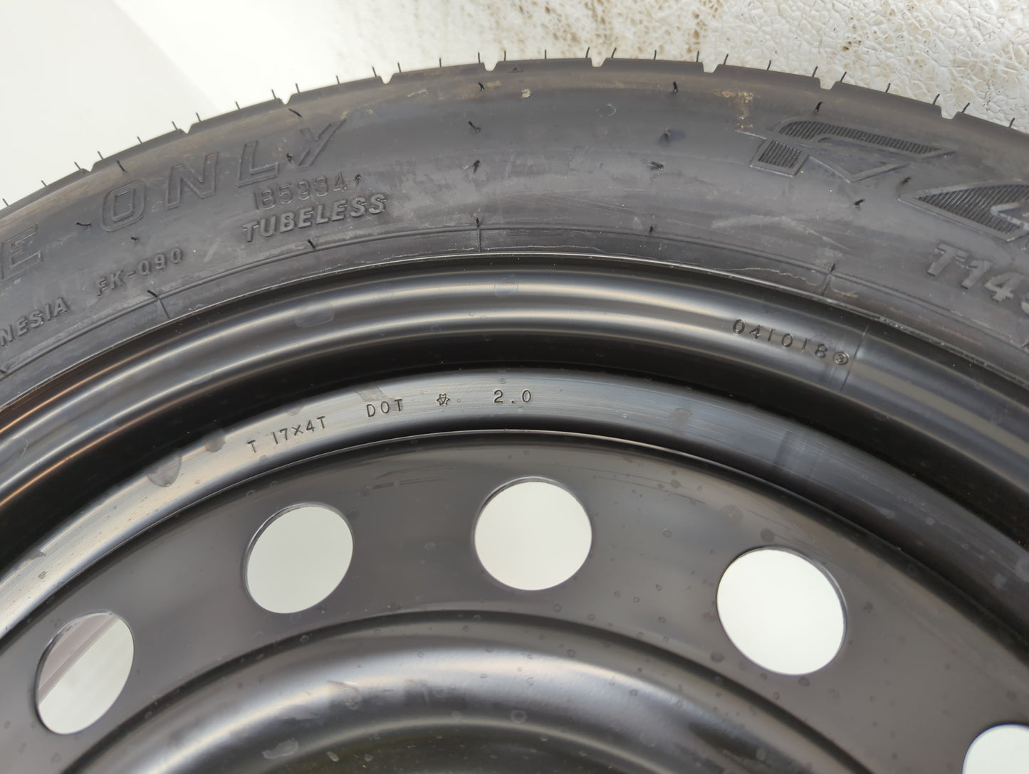 2020 Subaru Xv Crosstrek Spare Donut Tire Wheel Rim Oem - Oemusedautoparts1.com