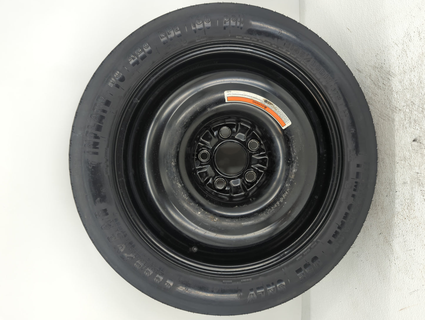 2020 Subaru Xv Crosstrek Spare Donut Tire Wheel Rim Oem - Oemusedautoparts1.com