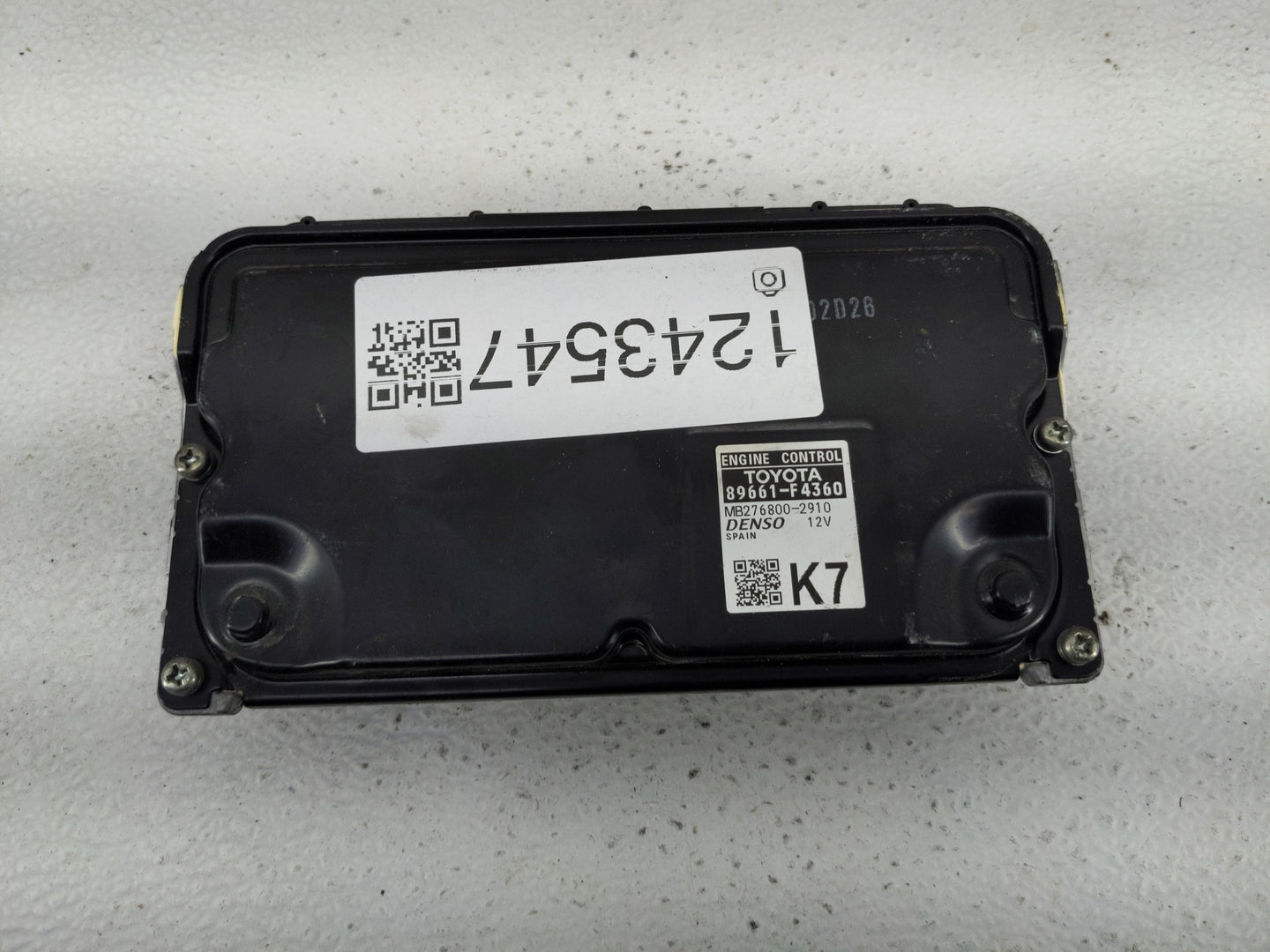 2020 Toyota C-Hr PCM Engine Control Computer ECU ECM PCU OEM P/N:89661-F4360 Fits OEM Used Auto Parts - Oemusedautoparts1.co
