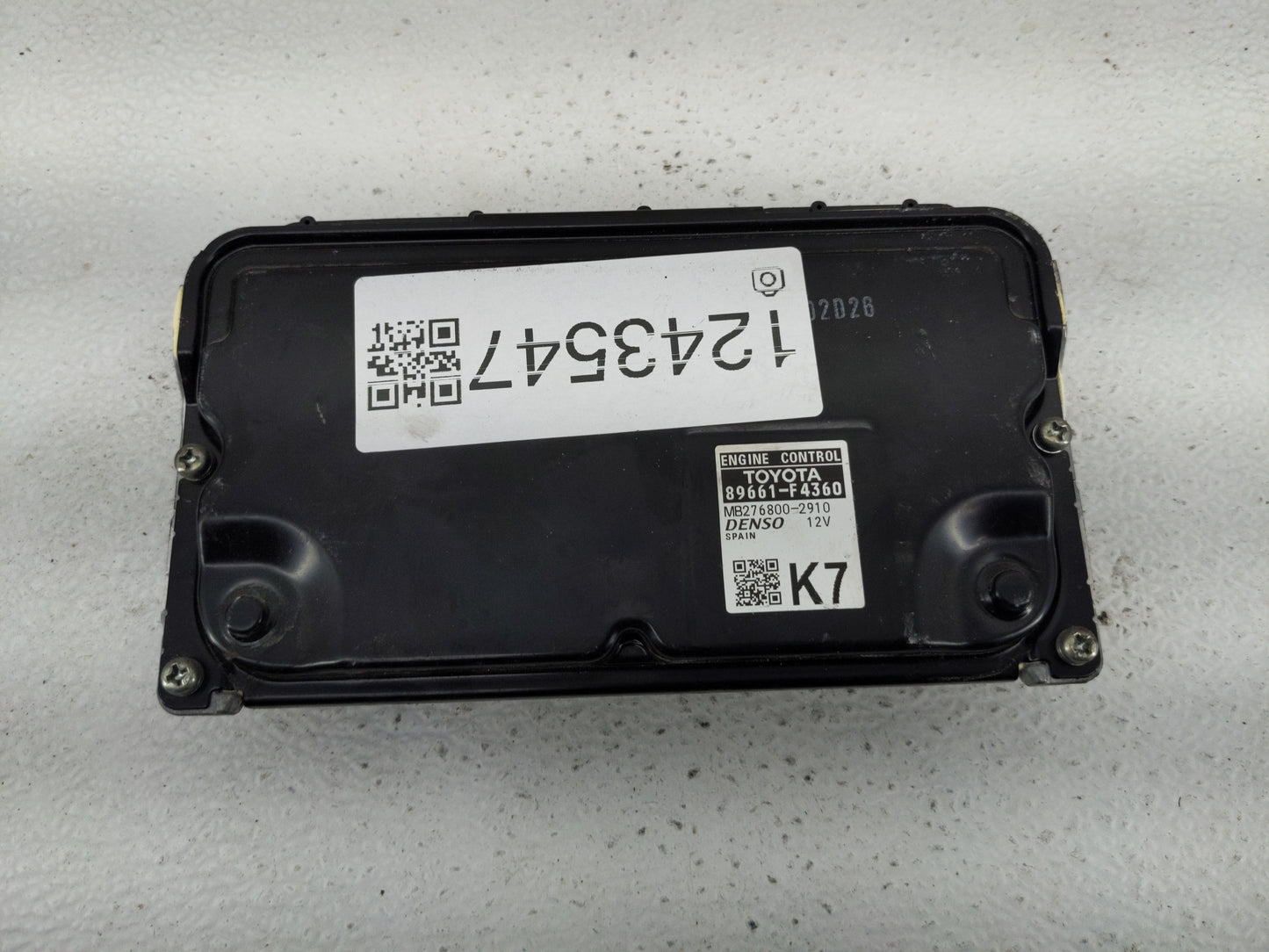 2020 Toyota C-Hr PCM Engine Control Computer ECU ECM PCU OEM P/N:89661-F4360 Fits OEM Used Auto Parts - Oemusedautoparts1.co