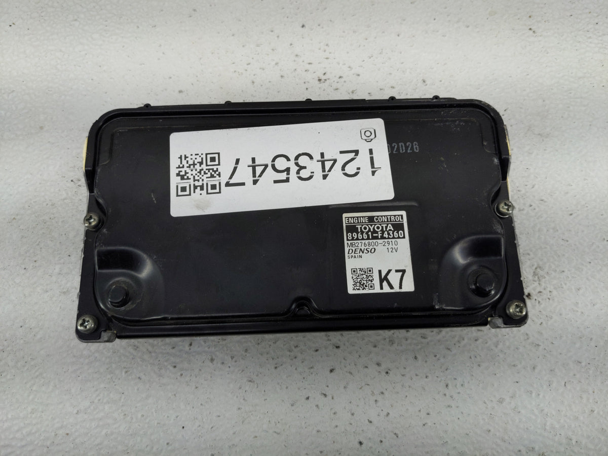 2020 Toyota C-Hr PCM Engine Control Computer ECU ECM PCU OEM P/N:89661-F4360 OEM Used Auto Parts - Oemusedautoparts1.com