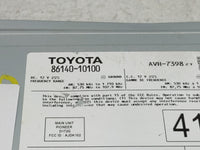 2020-2022 Toyota C-Hr Radio AM FM Cd Player Receiver Replacement P/N:86140-10100 Fits Fits 2020 2021 2022 OEM Used Auto Part