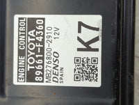 2020 Toyota C-Hr PCM Engine Control Computer ECU ECM PCU OEM P/N:89661-F4360 MB276800-2910 Fits OEM Used Auto Parts - Oemuse