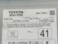 2020-2022 Toyota C-Hr Radio AM FM Cd Player Receiver Replacement P/N:86140-10100 Fits Fits 2020 2021 2022 OEM Used Auto Part