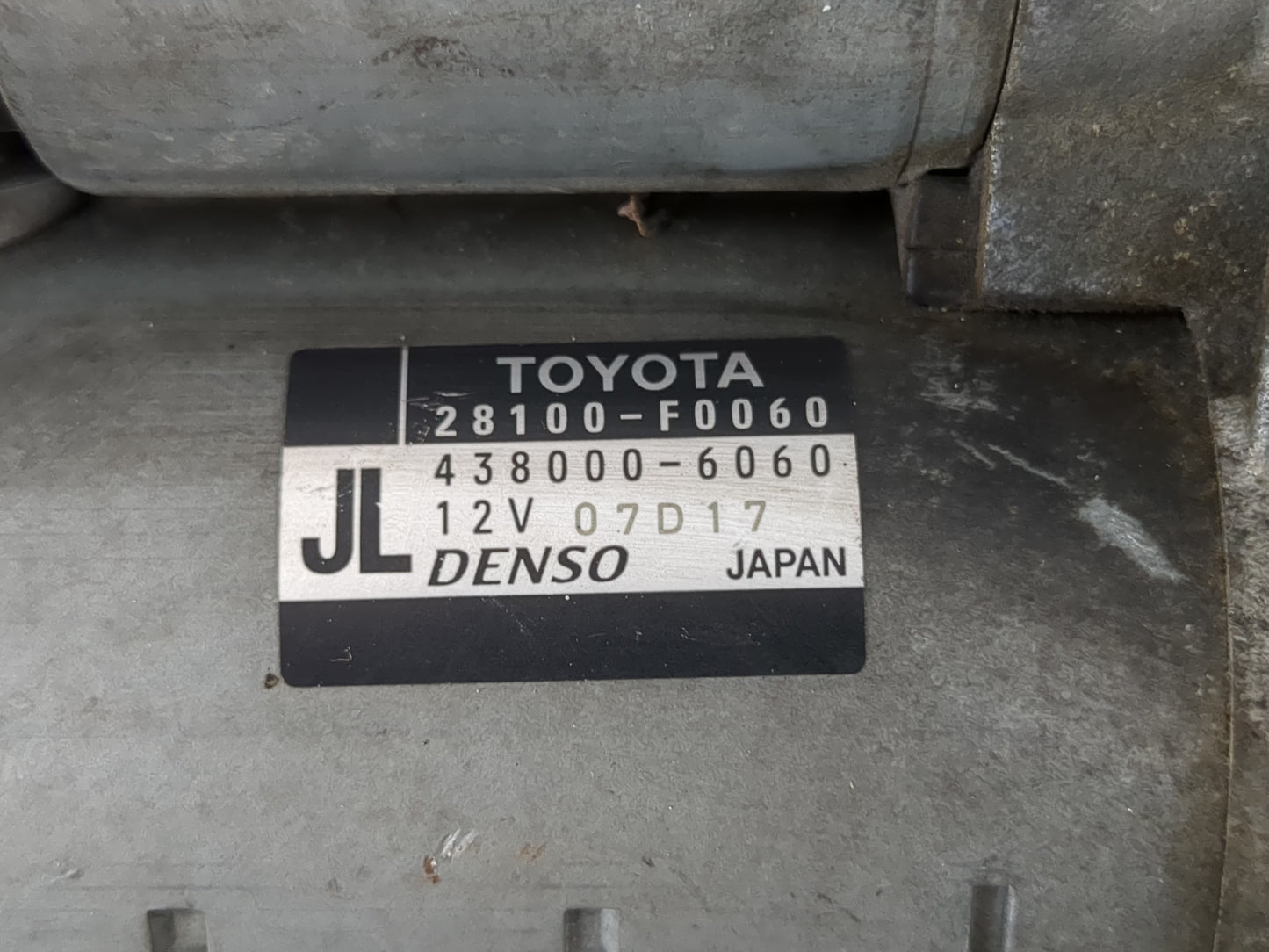 2018-2022 Toyota Camry Car Starter Motor Solenoid OEM P/N:28100-F0060 438000-6060 Fits Fits 2018 2019 2020 2021 2022 OEM Use