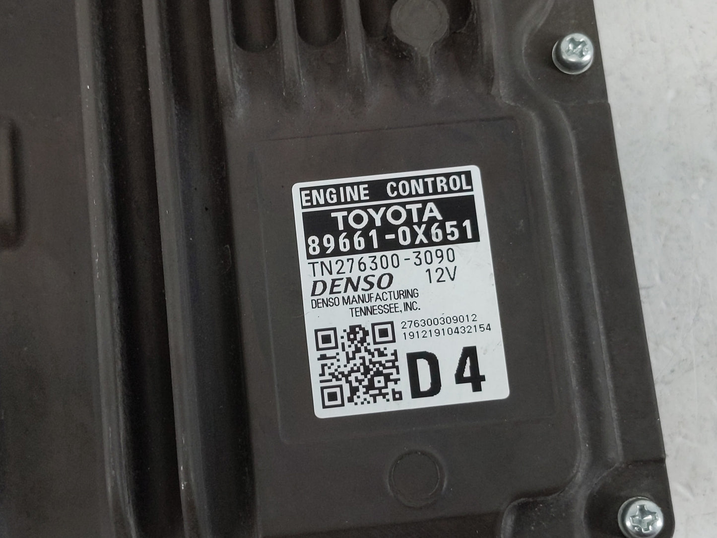2019-2020 Toyota Camry PCM Engine Control Computer ECU ECM PCU OEM P/N:89661-0X651 Fits Fits 2019 2020 OEM Used Auto Parts -