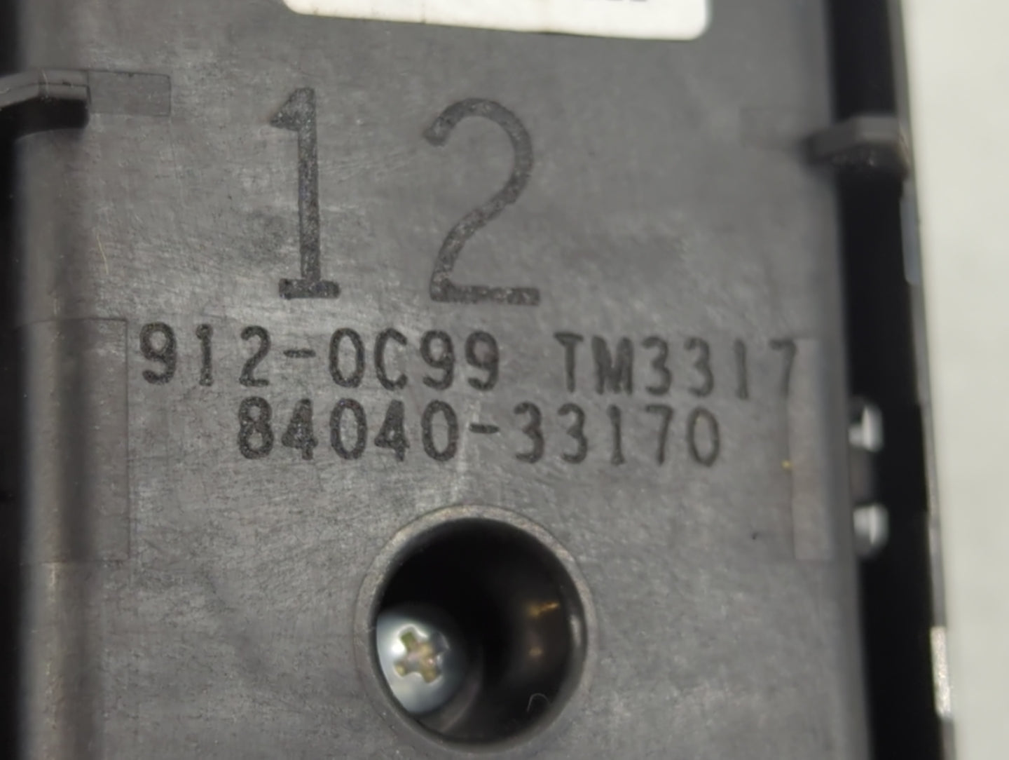 2018-2022 Toyota Camry Master Power Window Switch Replacement Driver Side Left P/N:84040-33170 Fits Fits 2018 2019 2020 2021