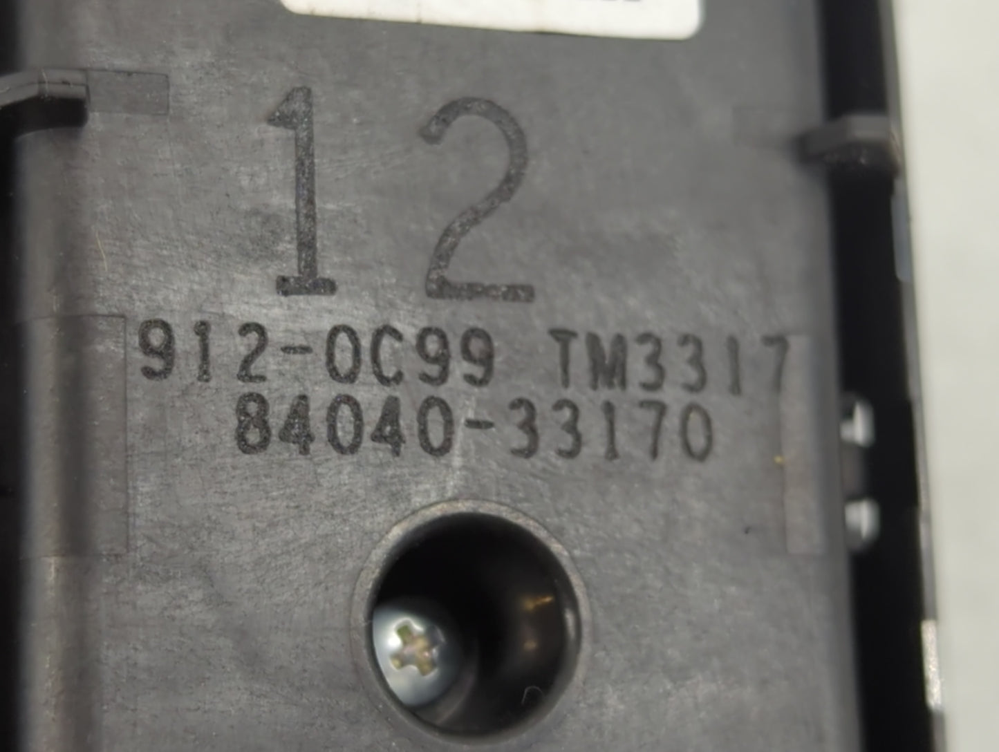 2018-2022 Toyota Camry Master Power Window Switch Replacement Driver Side Left P/N:84040-33170 Fits Fits 2018 2019 2020 2021