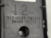 2018-2022 Toyota Camry Master Power Window Switch Replacement Driver Side Left P/N:84040-33170 Fits Fits 2018 2019 2020 2021