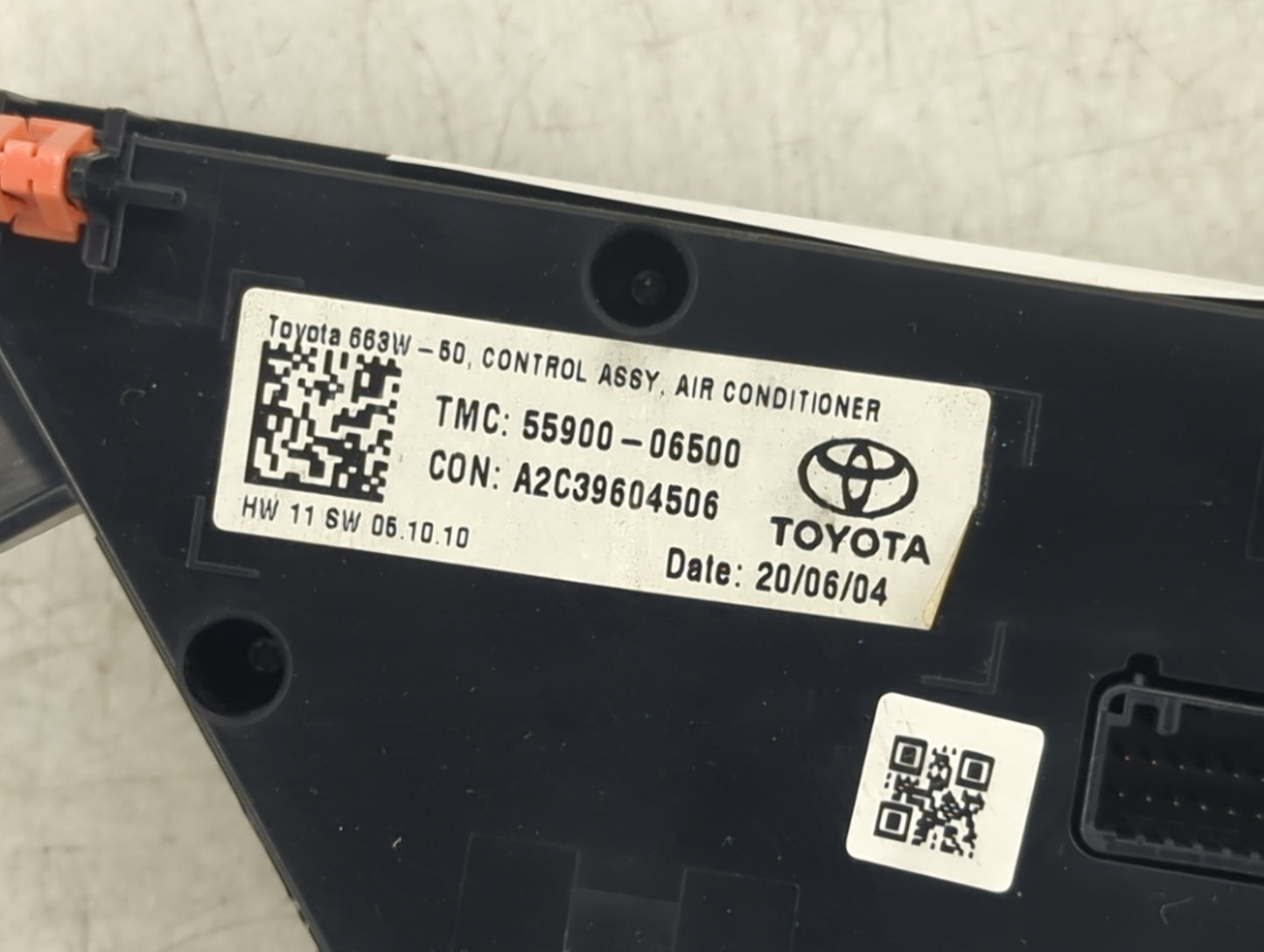 2020 Toyota Camry Climate Control Module Temperature AC/Heater Replacement P/N:55900-06500 Fits OEM Used Auto Parts - Oemuse