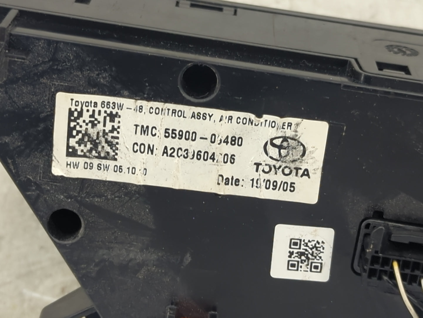 2018-2022 Toyota Camry Climate Control Module Temperature AC/Heater Replacement P/N:55900-06480 A2C39604306 Fits OEM Used Au