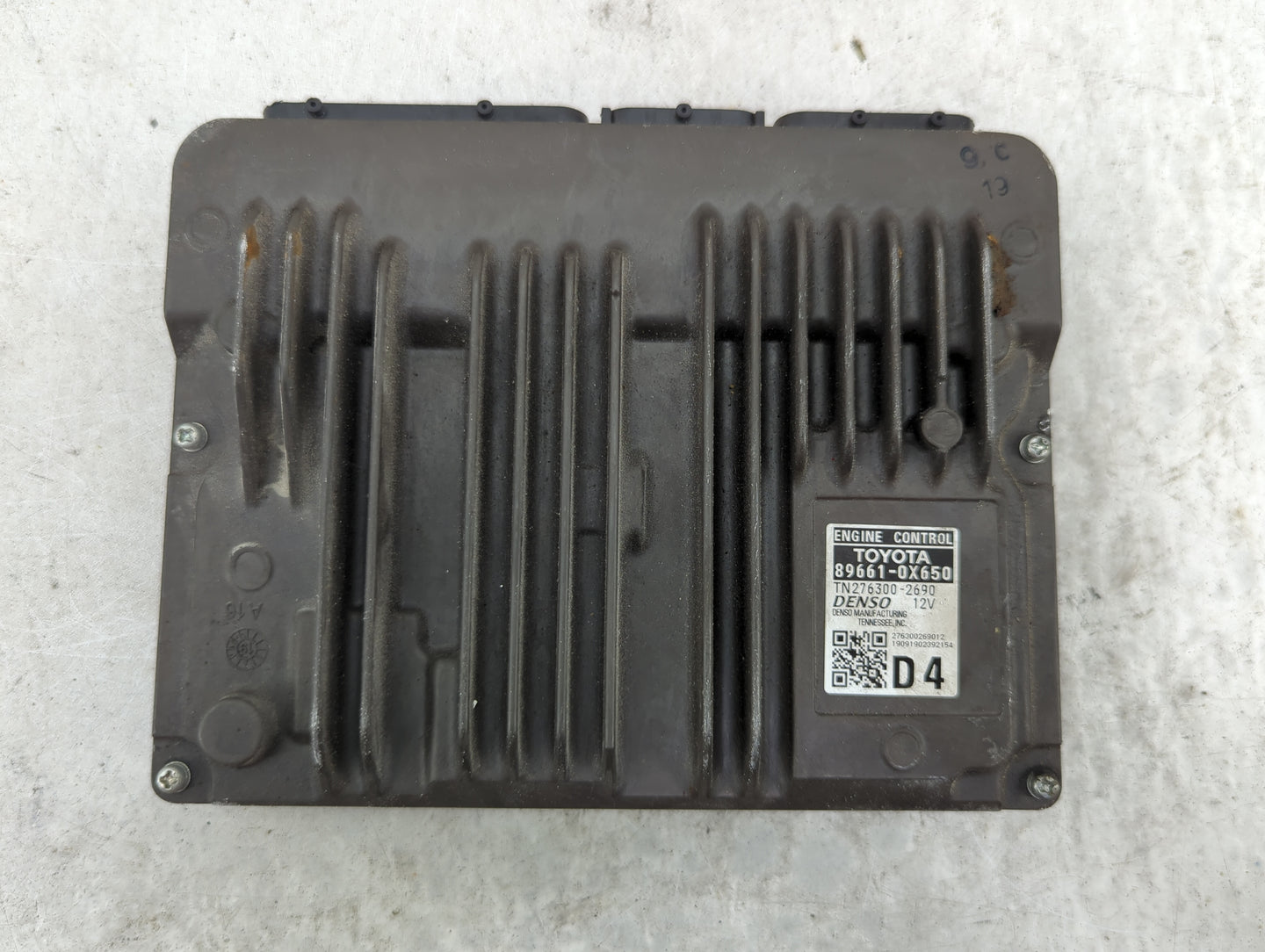 2019-2020 Toyota Camry PCM Engine Control Computer ECU ECM PCU OEM P/N:89661-0X650 TN276300-2690 Fits Fits 2019 2020 OEM Use