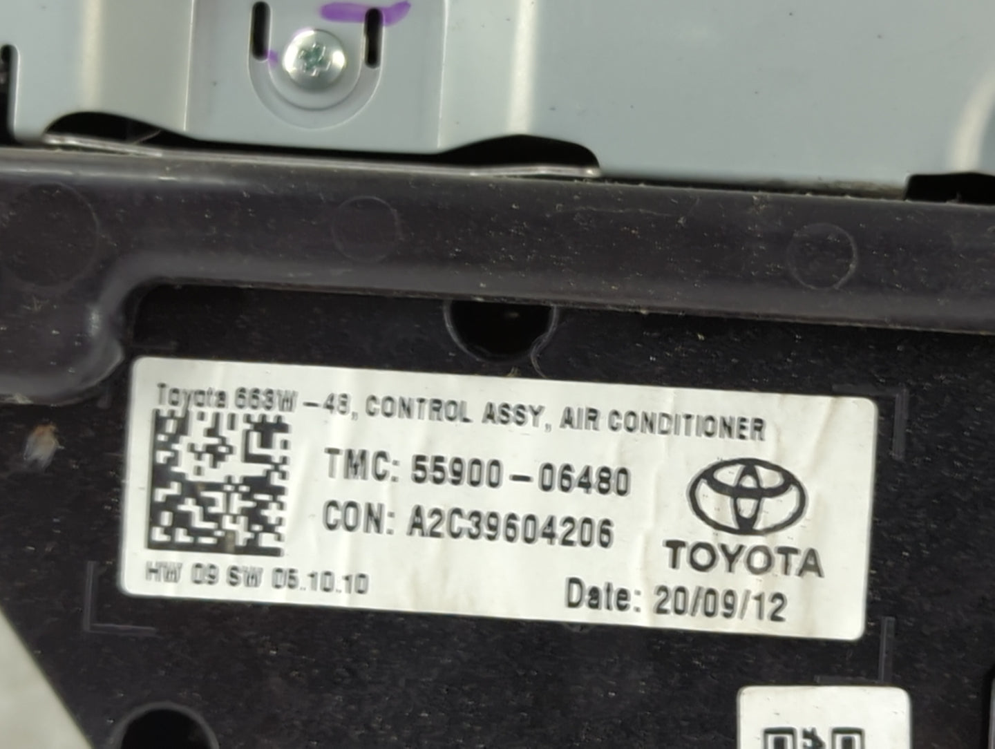 2020-2022 Toyota Camry Radio AM FM Cd Player Receiver Replacement P/N:86140-06D90SE 55900-06480 Fits Fits 2020 2021 2022 OEM