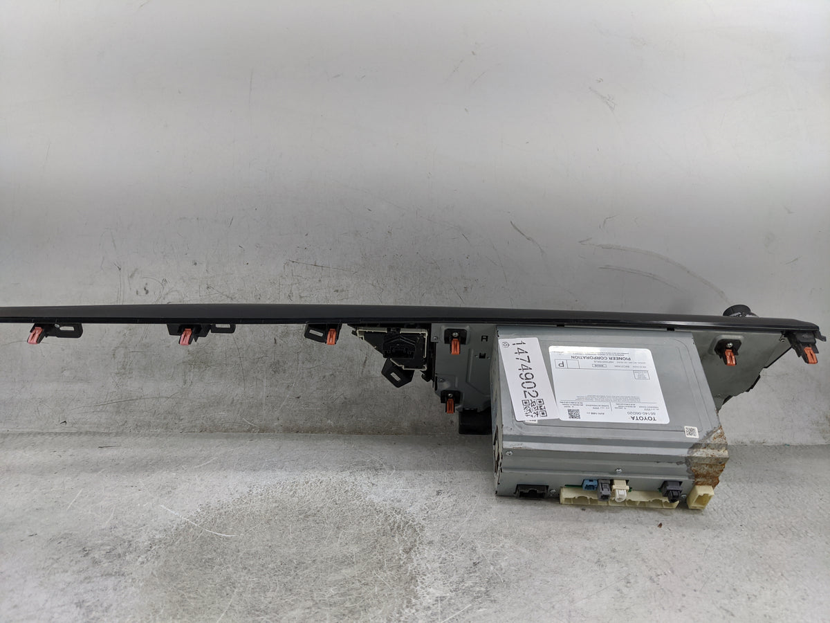 2018-2020 Toyota Camry Radio AM FM Cd Player Receiver Replacement P/N:86140-06D20 AVH-1498 Fits Fits 2018 2019 2020 OEM Used