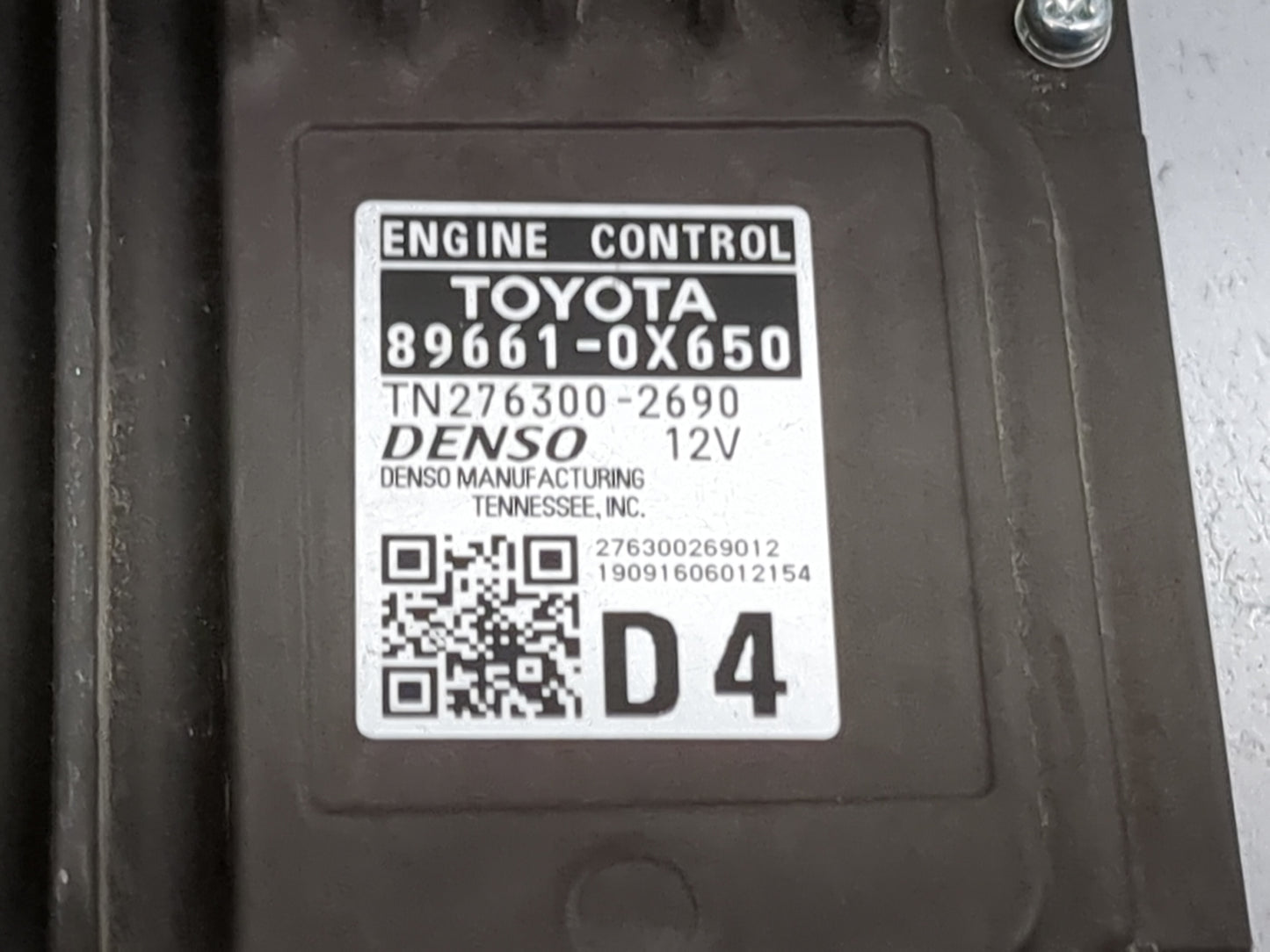 2020 Toyota Camry PCM Engine Control Computer ECU ECM PCU OEM P/N:89661-0X650 276300-2690 Fits OEM Used Auto Parts - Oemused