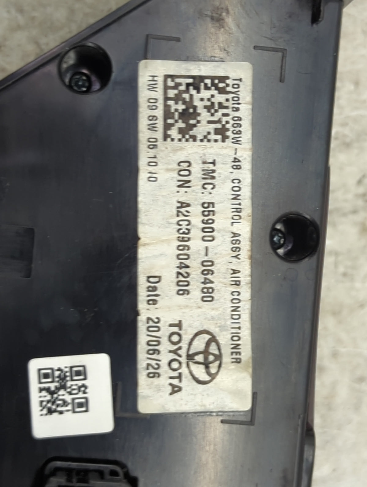 2018-2022 Toyota Camry Climate Control Module Temperature AC/Heater Replacement P/N:55900-06480 A2C3960420 Fits OEM Used Aut