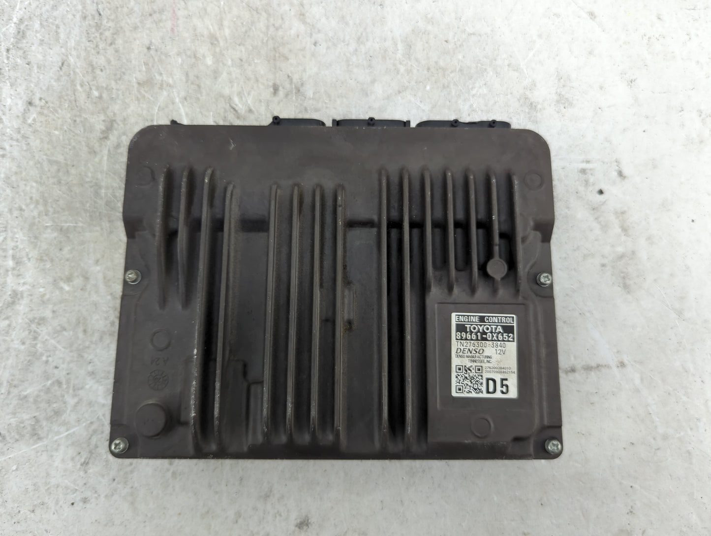 2019-2020 Toyota Camry PCM Engine Control Computer ECU ECM PCU OEM P/N:89661-0X652 TN276300-3840 Fits Fits 2019 2020 OEM Use