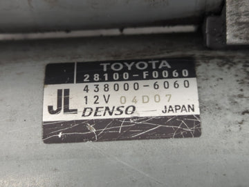2018-2022 Toyota Camry Car Starter Motor Solenoid OEM P/N:438000-6060 28100-F0060 Fits Fits 2018 2019 2020 2021 2022 OEM Used Auto Parts