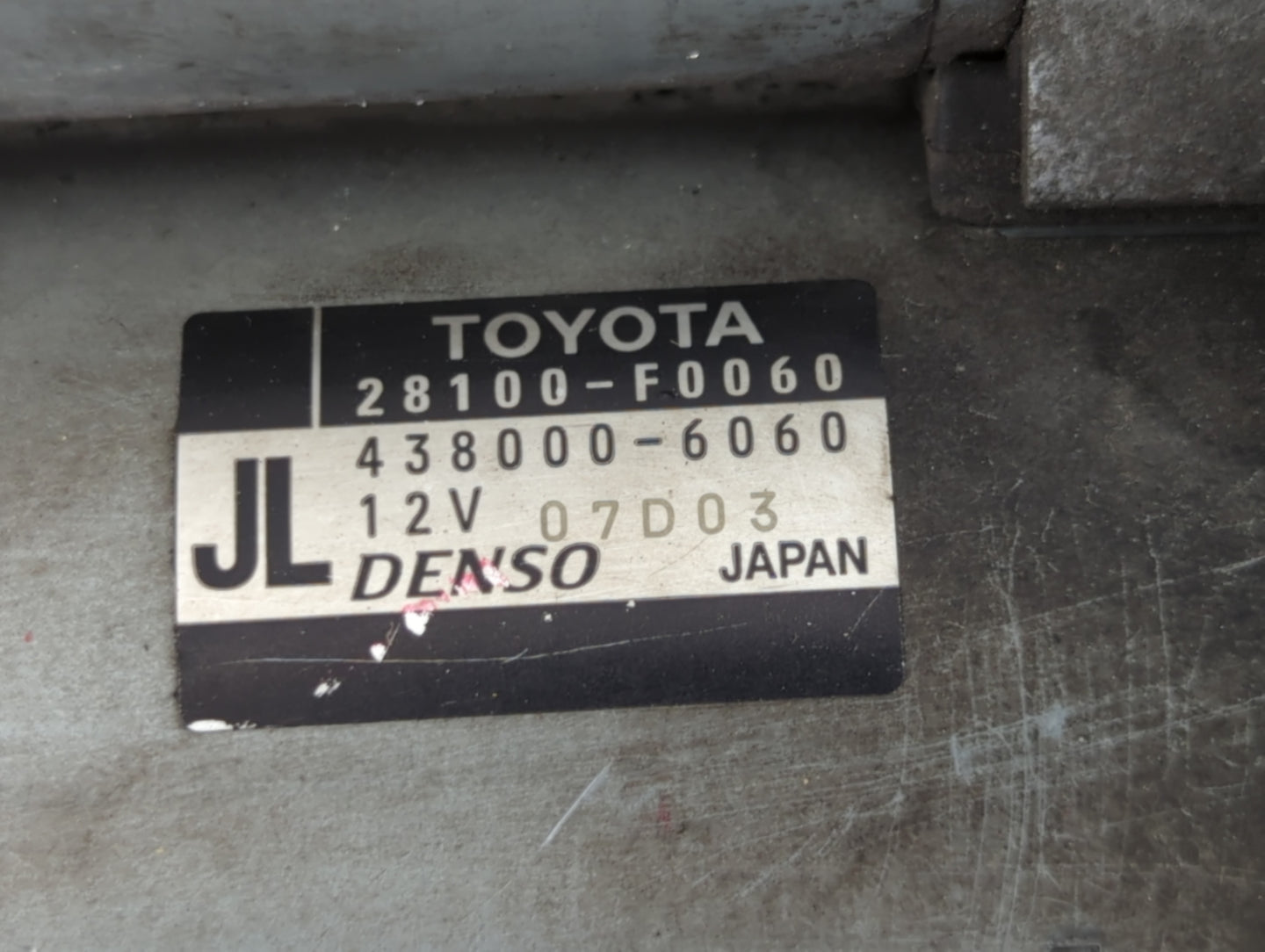 2018-2022 Toyota Camry Car Starter Motor Solenoid OEM P/N:438000-6060 28100-F0060 Fits Fits 2018 2019 2020 2021 2022 OEM Use