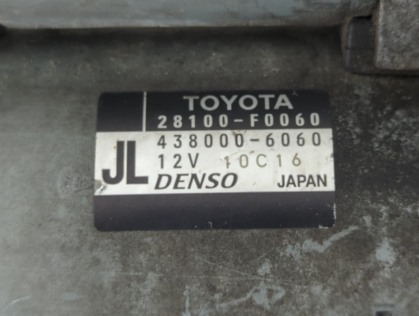 2018-2022 Toyota Camry Car Starter Motor Solenoid OEM P/N:438000-6060 28100-F0060 Fits Fits 2018 2019 2020 2021 2022 OEM Use