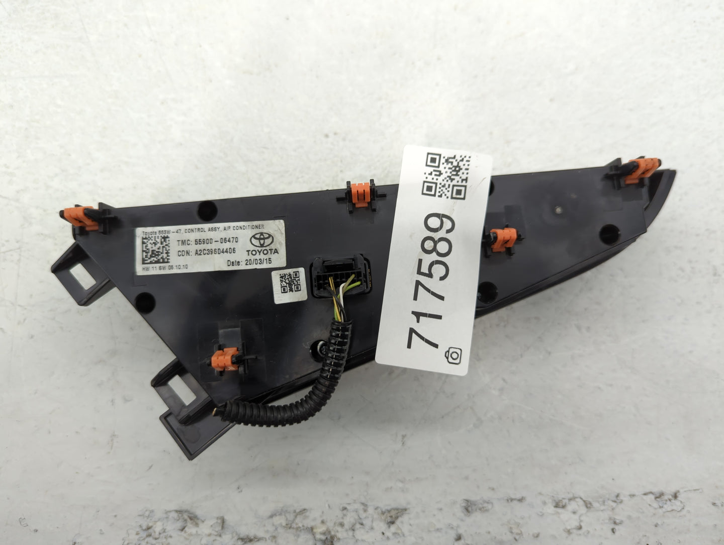 2018-2022 Toyota Camry Climate Control Module Temperature AC/Heater Replacement P/N:55900-06470 Fits Fits 2018 2019 2020 202