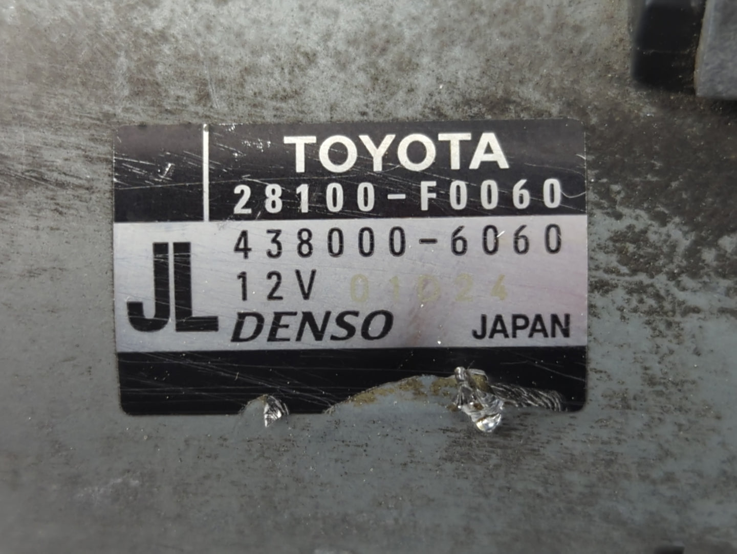 2018-2022 Toyota Camry Car Starter Motor Solenoid OEM P/N:28100-F0060 Fits Fits 2018 2019 2020 2021 2022 OEM Used Auto Parts