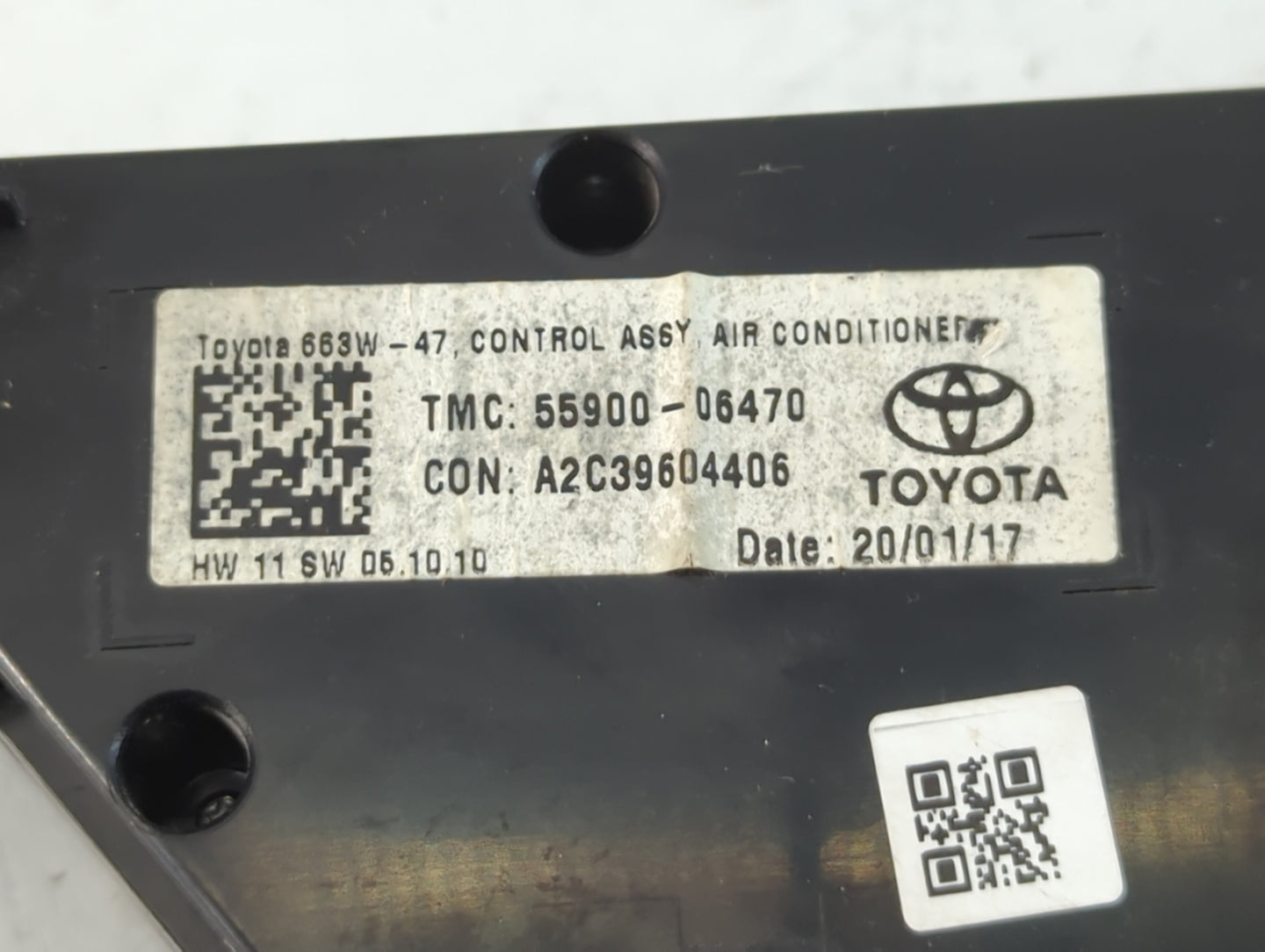 2018-2022 Toyota Camry Climate Control Module Temperature AC/Heater Replacement P/N:55900-06470 Fits Fits 2018 2019 2020 202