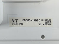 2020 Toyota Corolla Instrument Cluster Speedometer Gauges P/N:157590-6733 83800-1AN70 Fits OEM Used Auto Parts - Oemusedauto