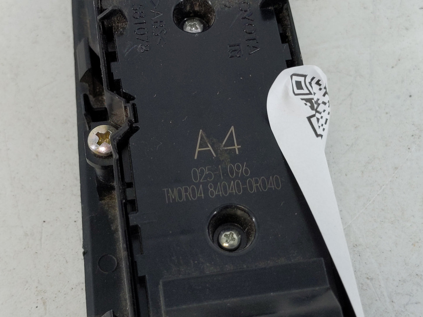 2020 Toyota Corolla Master Power Window Switch Replacement Driver Side Left P/N:84040-12150 Fits OEM Used Auto Parts - Oemus