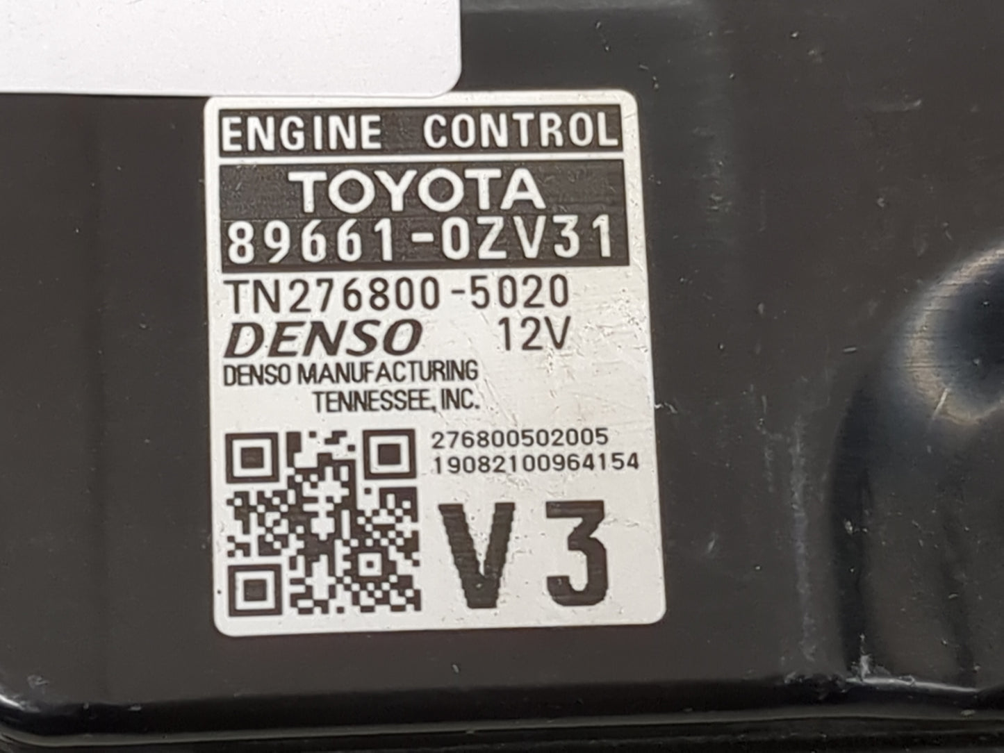 2020 Toyota Corolla PCM Engine Control Computer ECU ECM PCU OEM P/N:89661-0ZV31 Fits OEM Used Auto Parts - Oemusedautoparts1