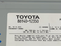 2020 Toyota Corolla Radio AM FM Cd Player Receiver Replacement P/N:86140-12350 86140-02A50 Fits OEM Used Auto Parts - Oemuse