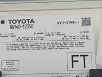 2020 Toyota Corolla Radio AM FM Cd Player Receiver Replacement P/N:86140-12350 AVH-3198 Fits OEM Used Auto Parts - Oemusedau