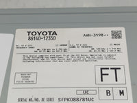 2020 Toyota Corolla Radio AM FM Cd Player Receiver Replacement P/N:86140-1235 Fits OEM Used Auto Parts - Oemusedautoparts1.c