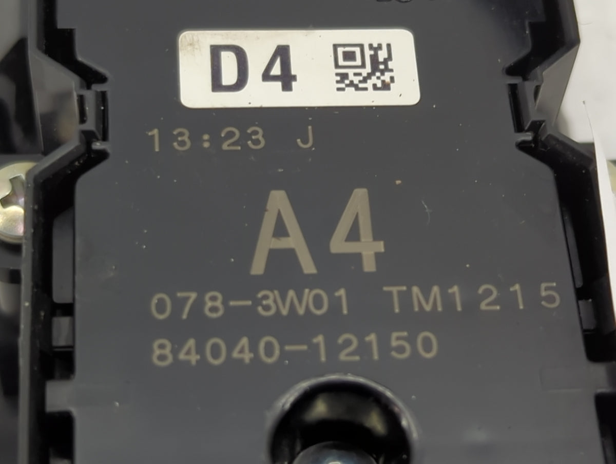 2020 Toyota Corolla Master Power Window Switch Replacement Driver Side Left P/N:84040-12150 078-3W01 Fits Fits 2019 OEM Used