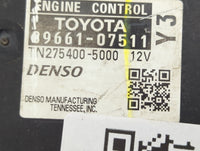 2020 Toyota Corolla PCM Engine Control Computer ECU ECM PCU OEM P/N:89661-07511 N275400-5000 Fits OEM Used Auto Parts - Oemu