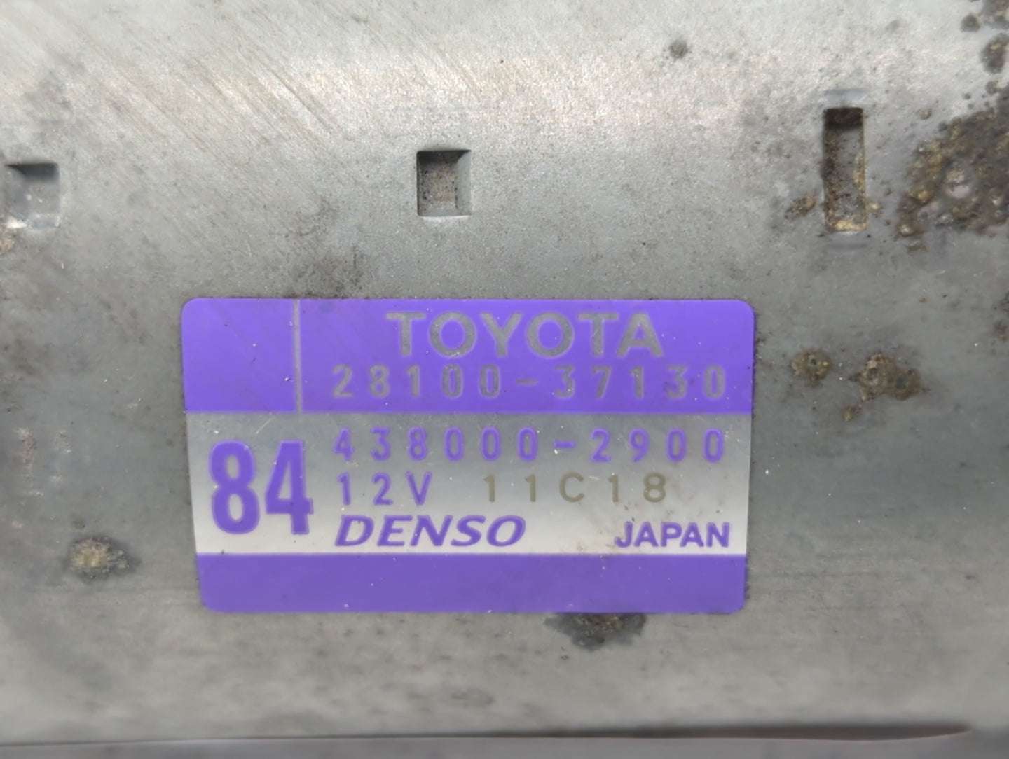2015-2022 Toyota Corolla Car Starter Motor Solenoid OEM P/N:438000-2900 28100-37130 Fits OEM Used Auto Parts - Oemusedautopa