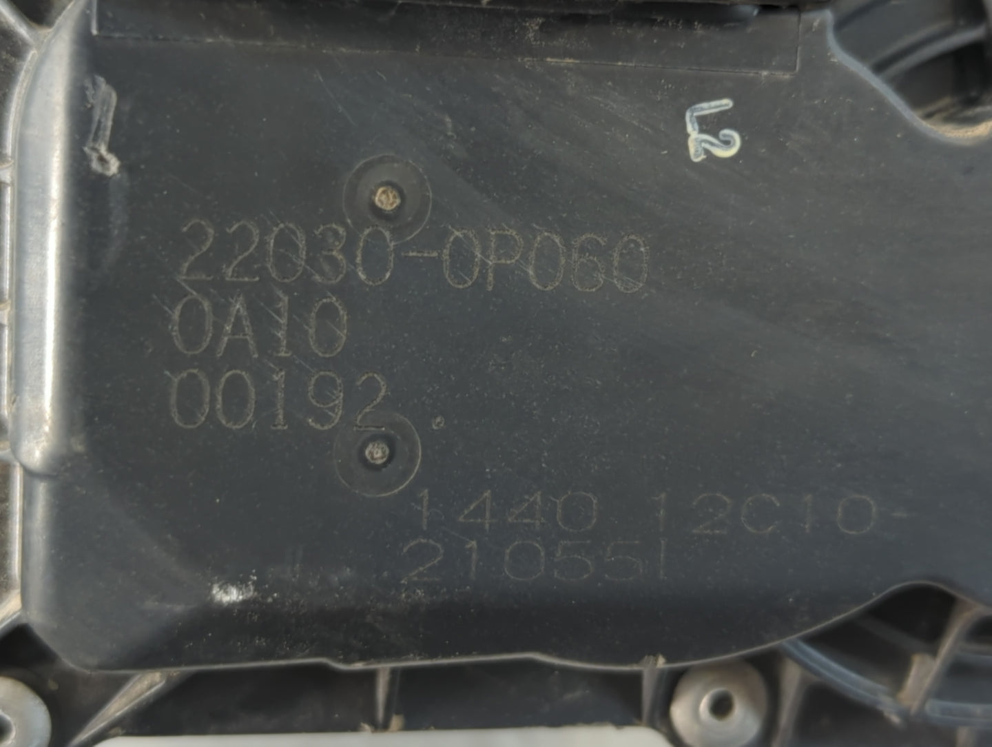 2017-2022 Toyota Highlander Throttle Body P/N:22030-0P060 Fits Fits 2016 2017 2018 2019 2020 2021 2022 OEM Used Auto Parts -