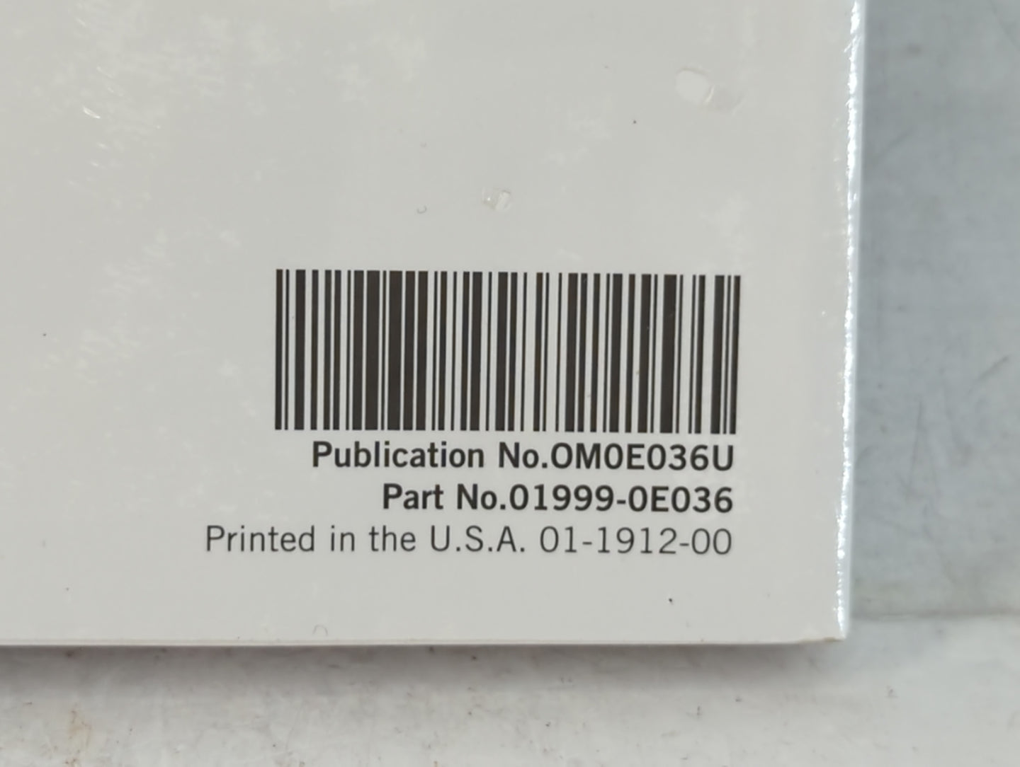 2020 Toyota Highlander Owners Manual Book Guide P/N:01999-0E036 OEM Used Auto Parts - Oemusedautoparts1.com