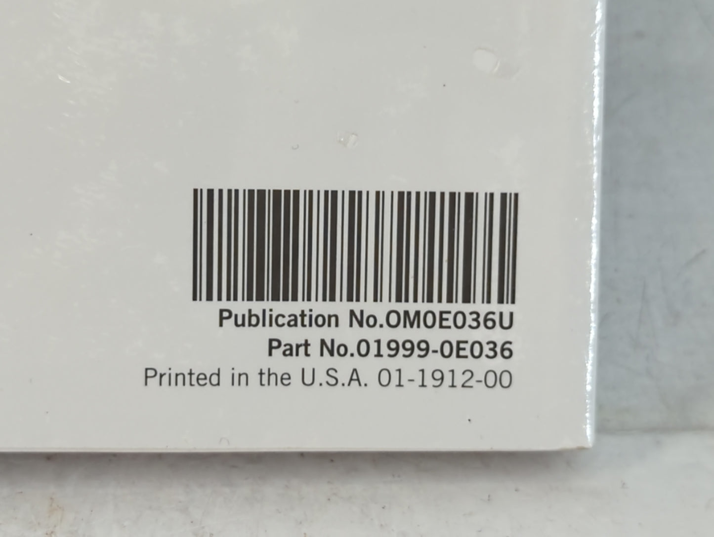 2020 Toyota Highlander Owners Manual Book Guide P/N:01999-0E036 OEM Used Auto Parts - Oemusedautoparts1.com