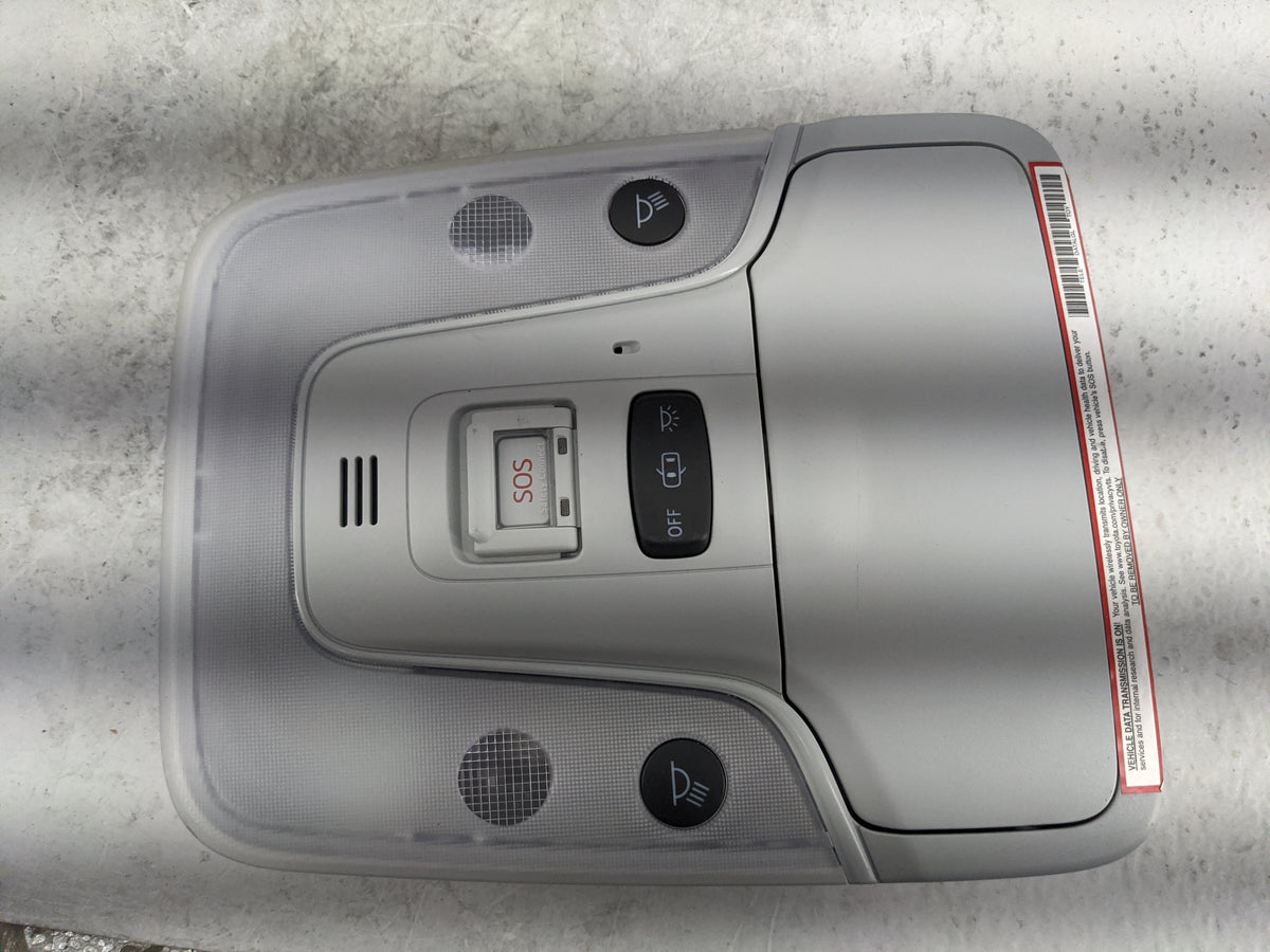 2020 Toyota Prius Overhead Roof Console Gray - Oemusedautoparts1.com
