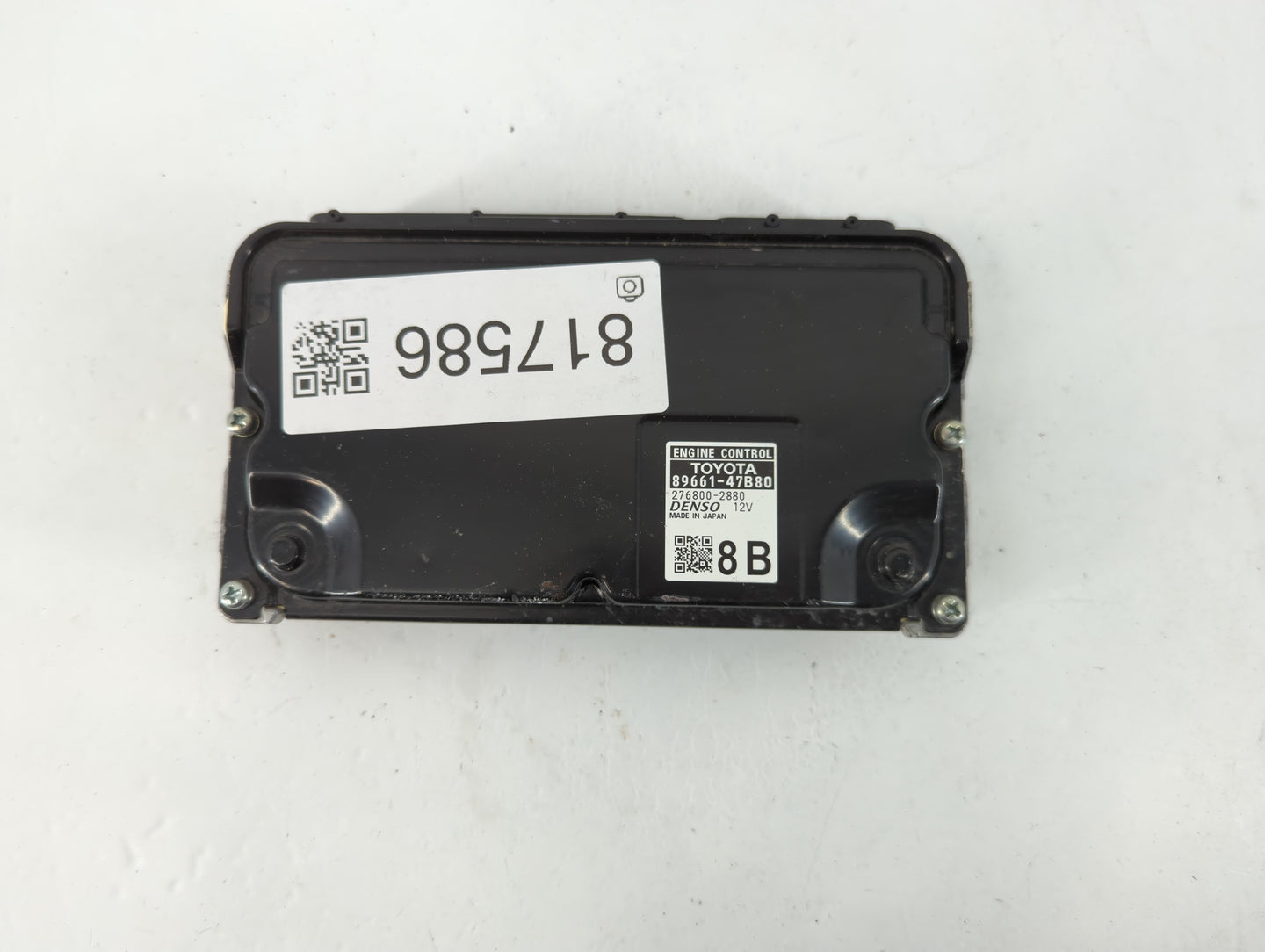 2017-2020 Toyota Prius PCM Engine Control Computer ECU ECM PCU OEM P/N:276800-47B80 89661-47B80 Fits Fits 2017 2018 2019 202